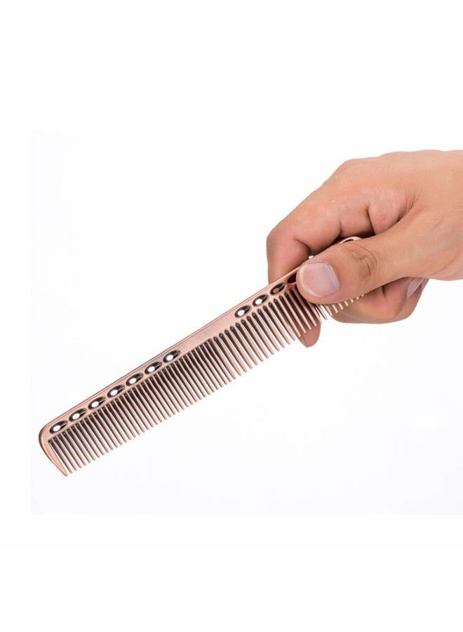 wweenuo 2 pcs Stainless Steel Hair Combs Anti Static Styling Comb Hairdressing Barbers Combs (Rose Gold) - Image 5